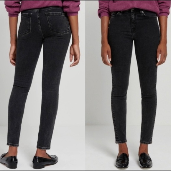 Frank And Oak Debbie Skinny jeans in washed black - Picture 6 of 6